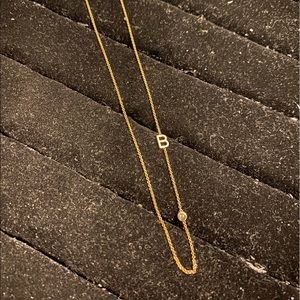 Maya Brenner Initial Necklace “B”